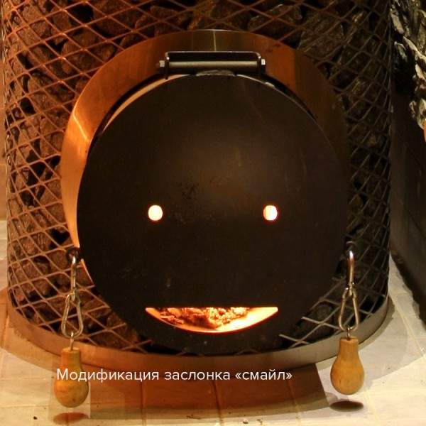 Печь дровяная Iki Original со стальной дверцей смайл